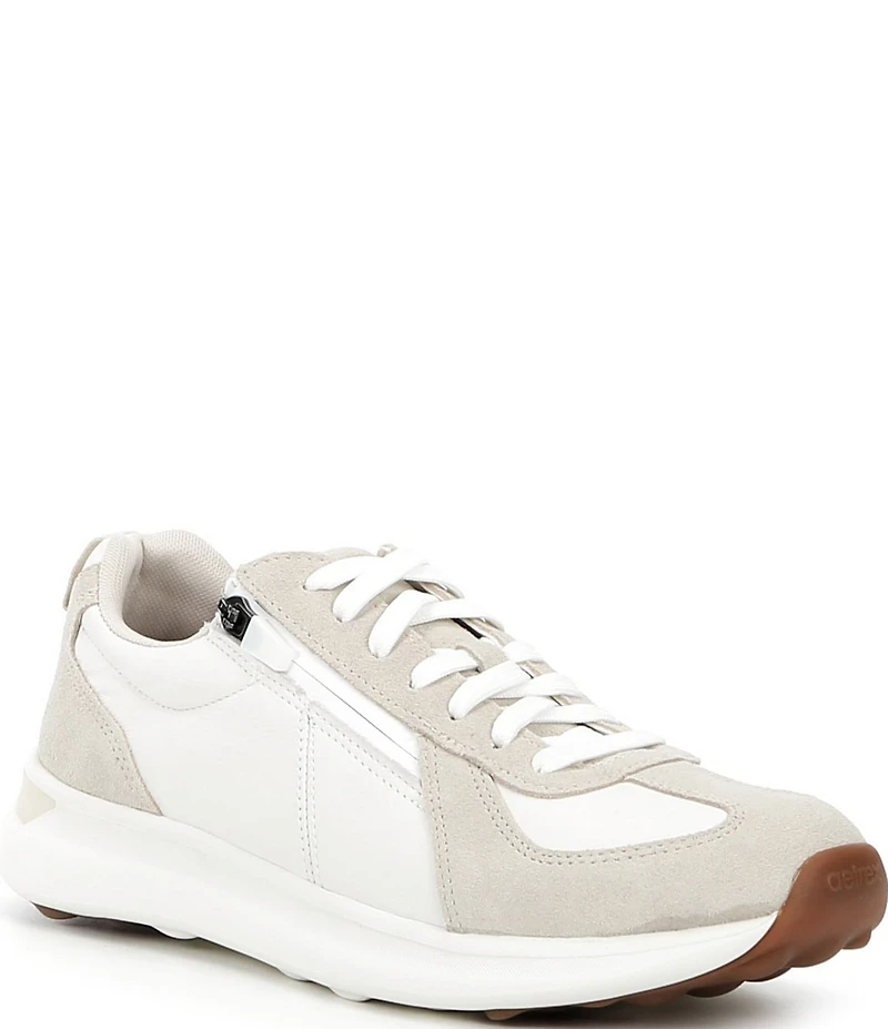 Aetrex Elise Leather Lace Up Sneakers