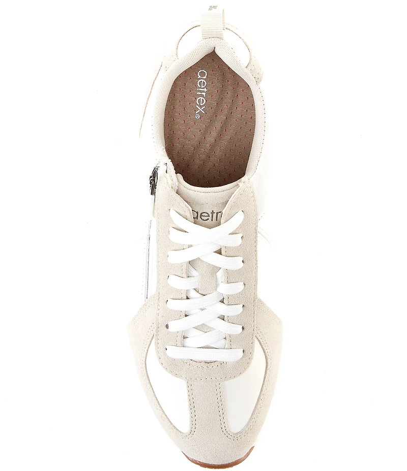 Aetrex Elise Leather Lace Up Sneakers