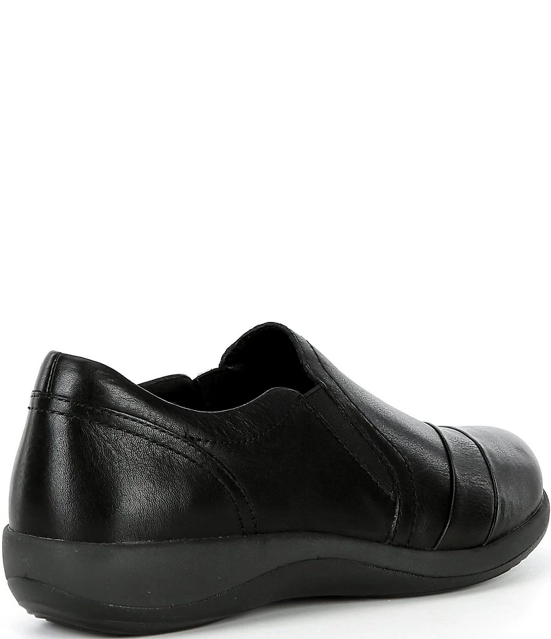Aetrex Helena Leather Slip On Sneakers
