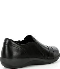 Aetrex Helena Leather Slip On Sneakers