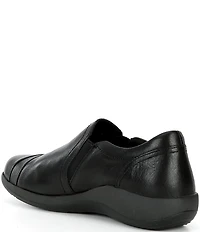 Aetrex Helena Leather Slip On Sneakers