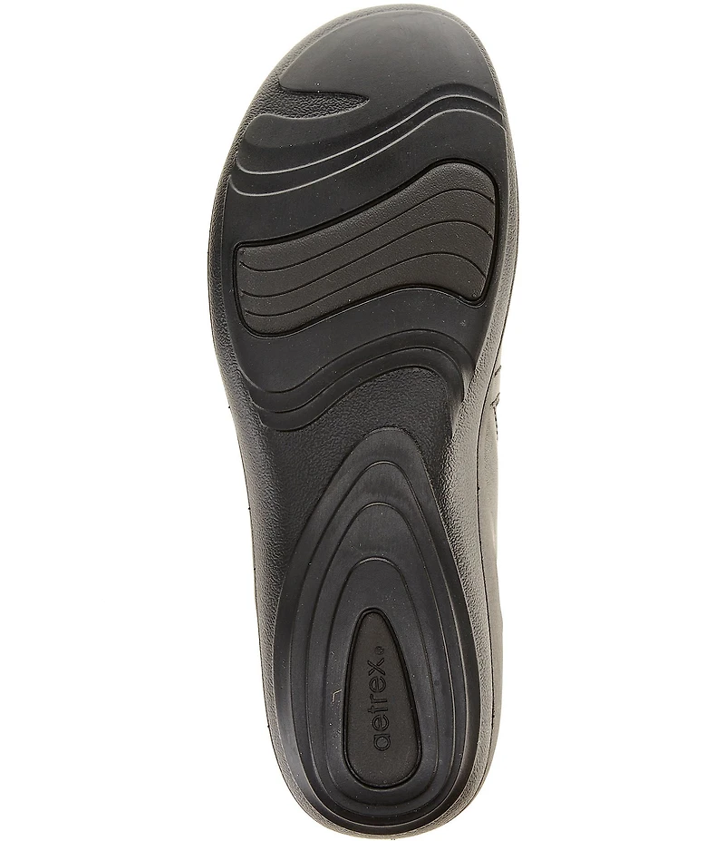 Aetrex Helena Leather Slip On Sneakers