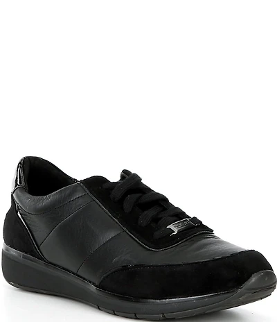 Aetrex Ivy Leather and Suede Sneakers