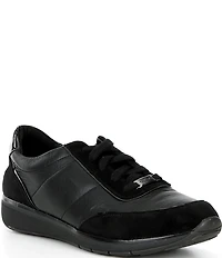Aetrex Ivy Leather and Suede Sneakers