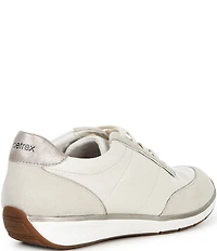 Aetrex Ivy Leather and Suede Lace Up Sneakers