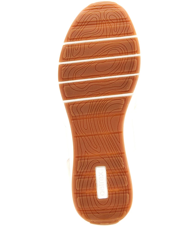 Aetrex Ivy Leather and Suede Lace Up Sneakers