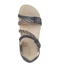 Aetrex Jillian Braided Wedge Sandals