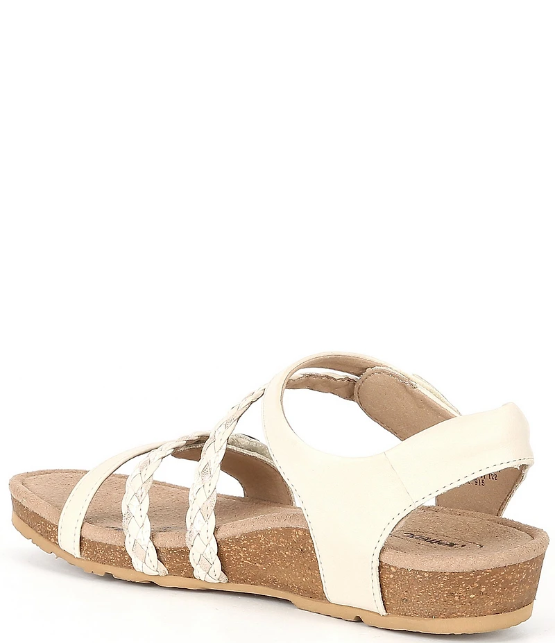 Aetrex Jillian Braided Wedge Sandals