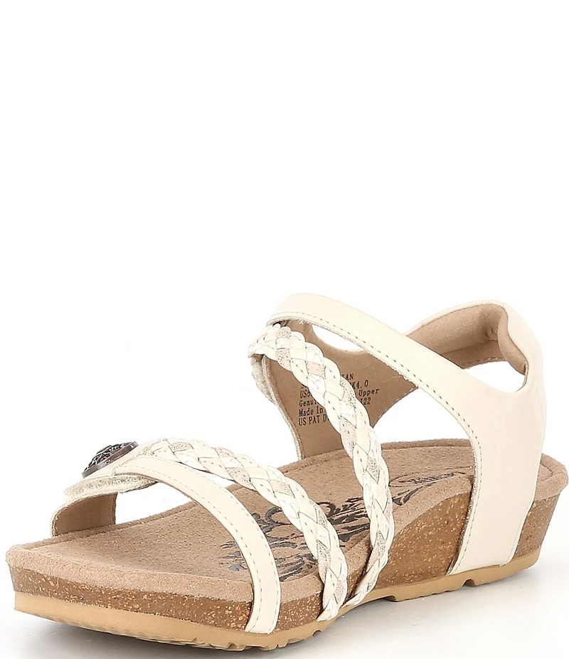 Aetrex Jillian Braided Wedge Sandals