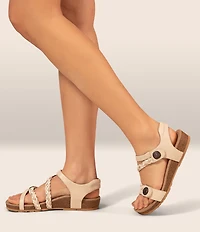 Aetrex Jillian Braided Wedge Sandals