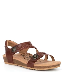 Aetrex Jillian Braided Wedge Sandals