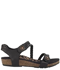 Aetrex Jillian Braided Wedge Sandals
