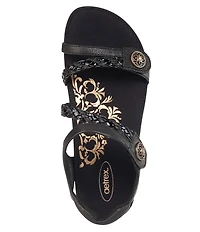 Aetrex Jillian Braided Wedge Sandals