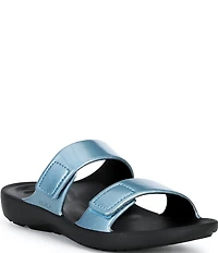 Aetrex Kaia Banded EVA Hook-and-Loop Slide Sandals