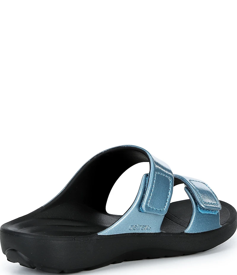 Aetrex Kaia Banded EVA Hook-and-Loop Slide Sandals