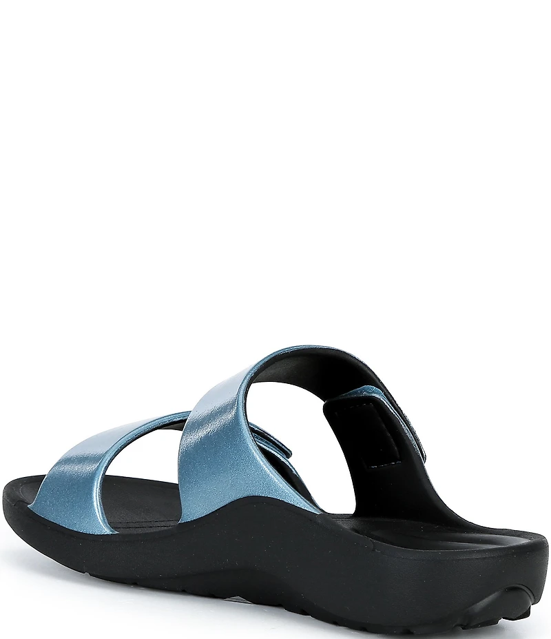 Aetrex Kaia Banded EVA Hook-and-Loop Slide Sandals