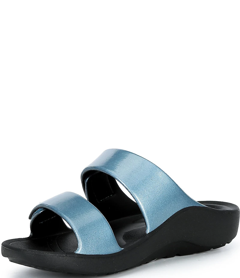 Aetrex Kaia Banded EVA Hook-and-Loop Slide Sandals