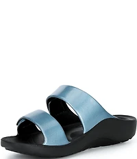 Aetrex Kaia Banded EVA Hook-and-Loop Slide Sandals
