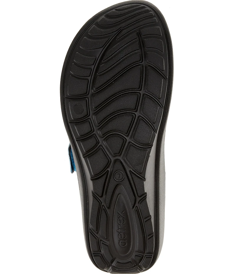 Aetrex Kaia Banded EVA Hook-and-Loop Slide Sandals