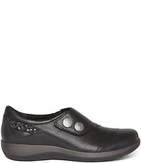 Aetrex Karina Monk Strap Leather Sneakers