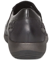 Aetrex Karina Monk Strap Leather Sneakers