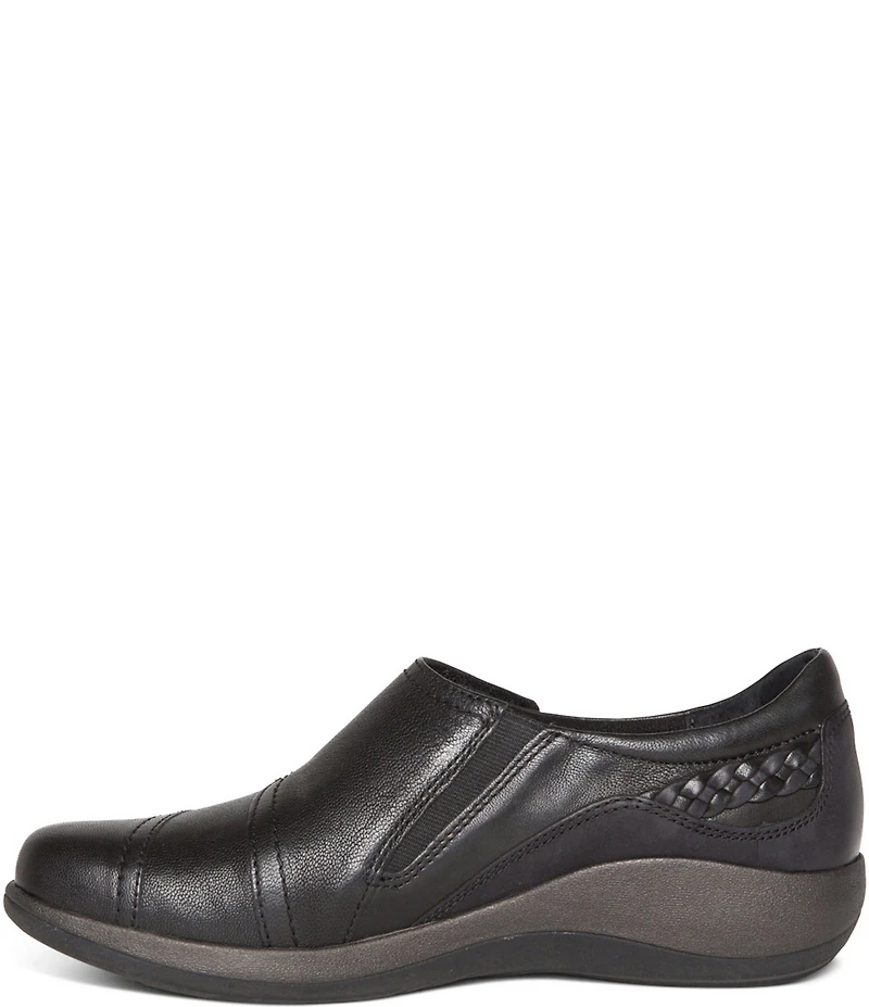 Aetrex Karina Monk Strap Leather Sneakers