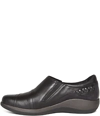 Aetrex Karina Monk Strap Leather Sneakers