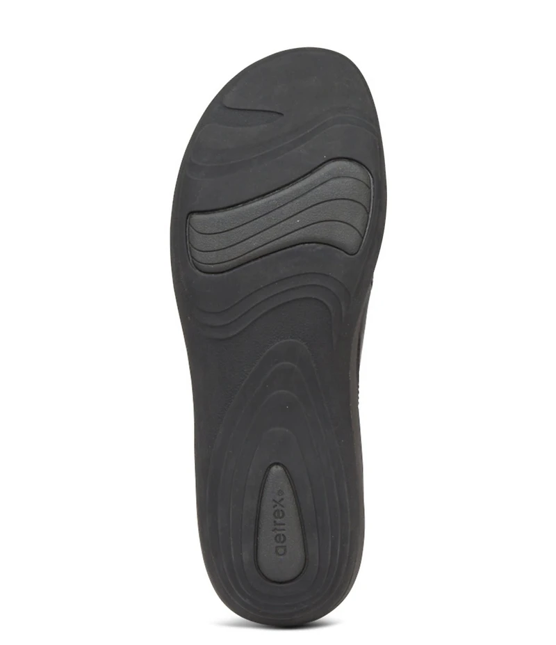 Aetrex Karina Monk Strap Leather Sneakers