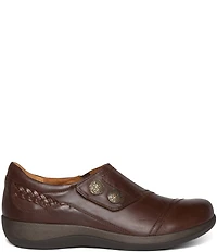 Aetrex Karina Monk Strap Leather Sneakers