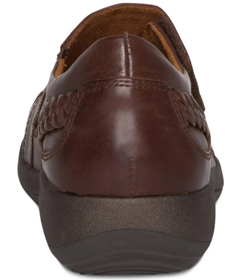Aetrex Karina Monk Strap Leather Sneakers