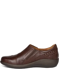Aetrex Karina Monk Strap Leather Sneakers