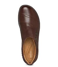 Aetrex Karina Monk Strap Leather Sneakers