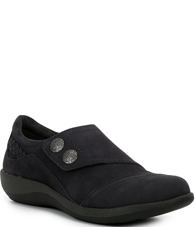 Aetrex Karina Monk Strap Suede Loafers