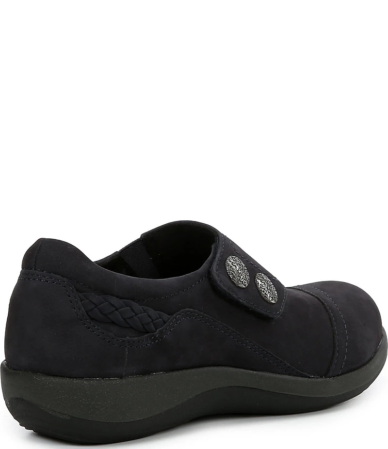 Aetrex Karina Monk Strap Suede Loafers