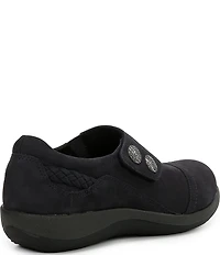 Aetrex Karina Monk Strap Suede Loafers