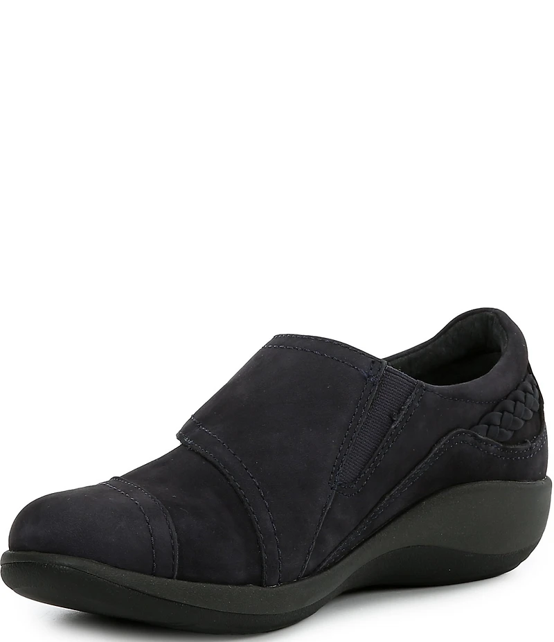 Aetrex Karina Monk Strap Suede Loafers