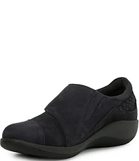 Aetrex Karina Monk Strap Suede Loafers