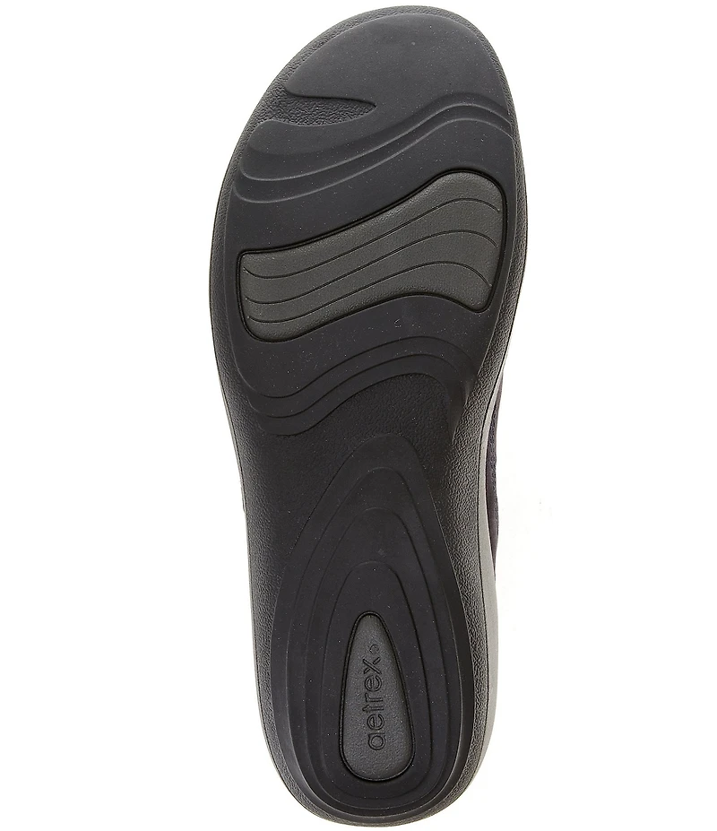 Aetrex Karina Monk Strap Suede Loafers