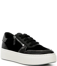 Aetrex Leigh Suede Platform Lace Up Sneakers
