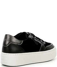 Aetrex Leigh Suede Platform Lace Up Sneakers