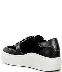 Aetrex Leigh Suede Platform Lace Up Sneakers