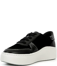Aetrex Leigh Suede Platform Lace Up Sneakers