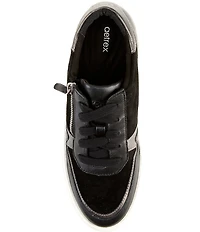 Aetrex Leigh Suede Platform Lace Up Sneakers