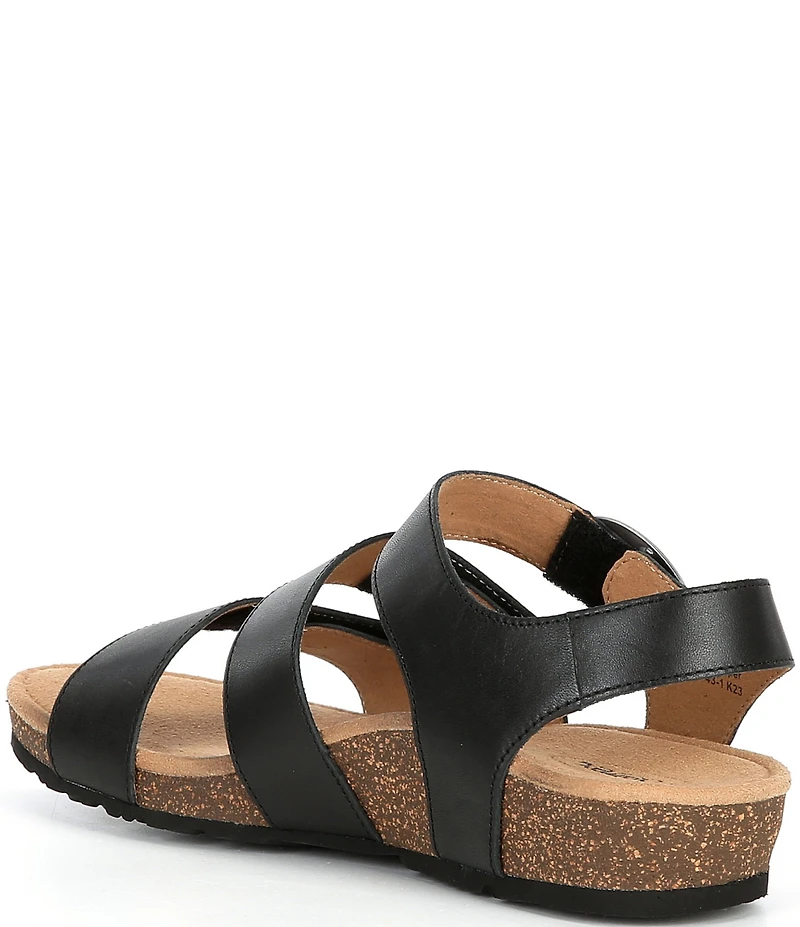 Aetrex Lilly Leather Banded Sandals