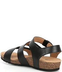 Aetrex Lilly Leather Banded Sandals