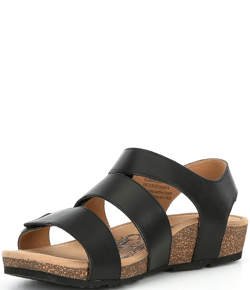Aetrex Lilly Leather Banded Sandals