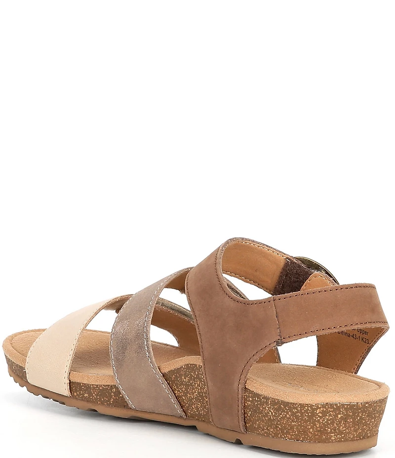 Aetrex Lilly Leather Banded Sandals