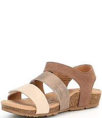 Aetrex Lilly Leather Banded Sandals