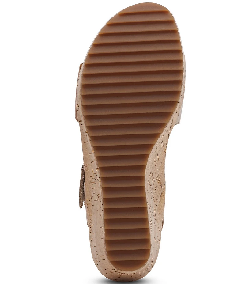 Aetrex Madelyn Hook-and-Loop Stappy Wedge Sandals