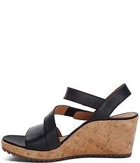 Aetrex Madelyn Hook-and-Loop Stappy Wedge Sandals